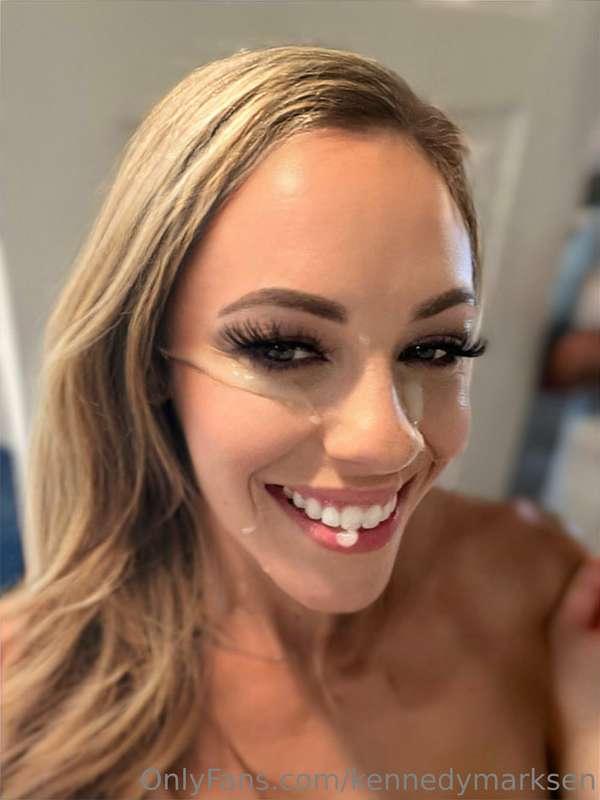 Do you love seeing my face covered in cum? 😈