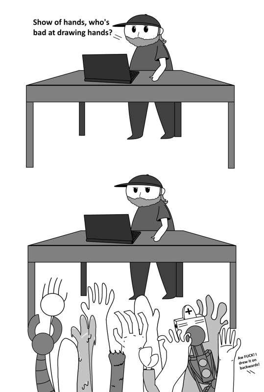 Bad at hands