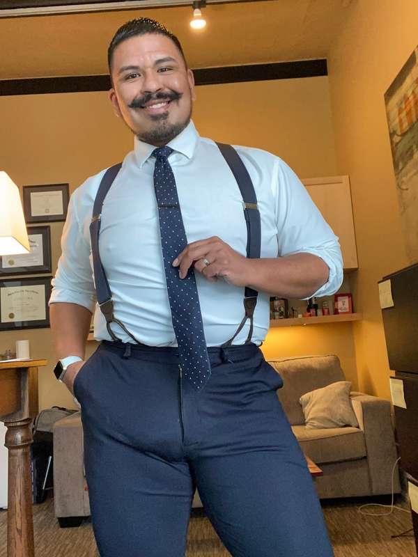 Throwback 21 to when I first started wearing suspenders 