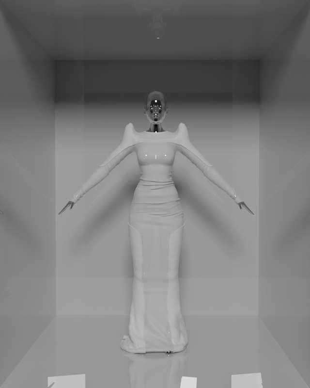 Rick Owens inspired dress + vest