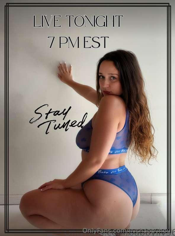 Make sure to join me tonight😘