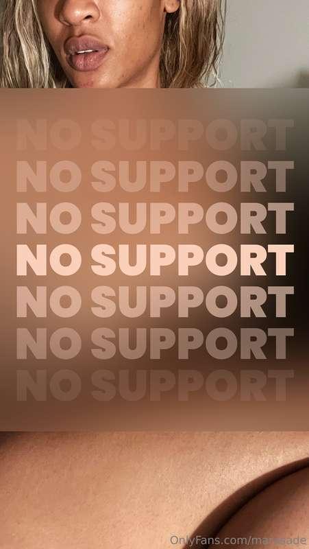 NO support up top or down below for the win 🏆💪 TIP $25 for t..