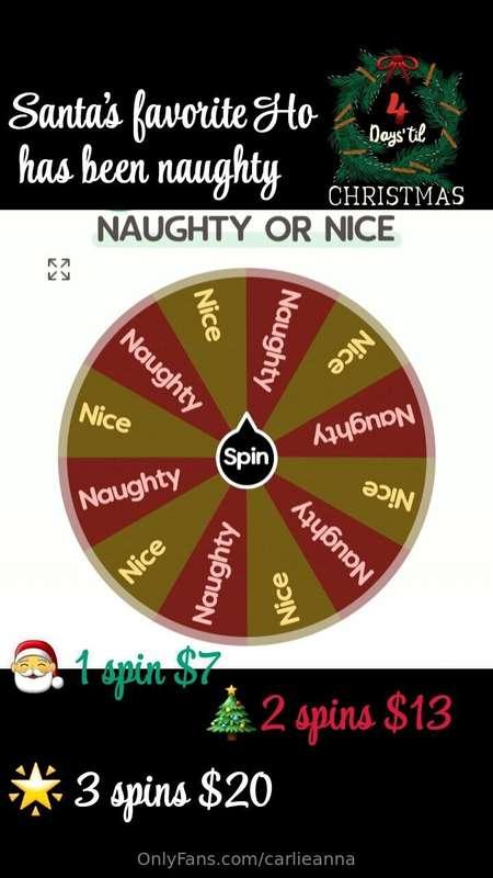 Spin and win 🌶🔥 content from Santa's favorite Ho! 🎅🍆💦