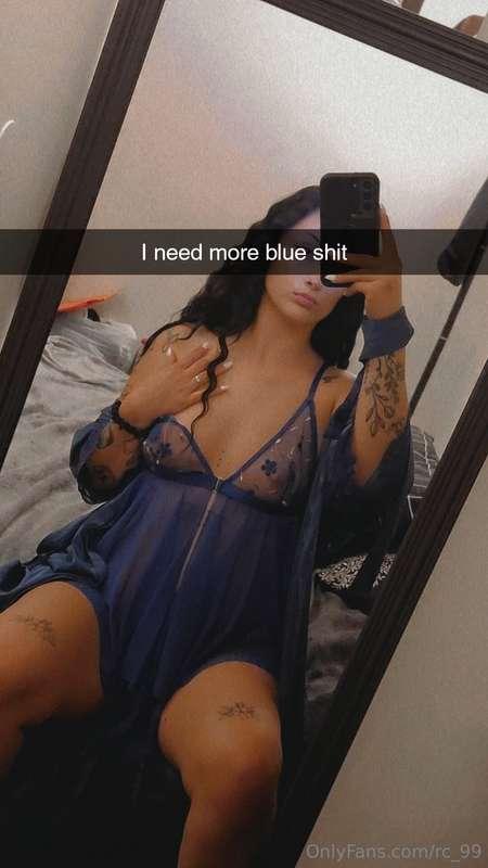 No need to be blue...when you can see me in it instead 😘  (o..