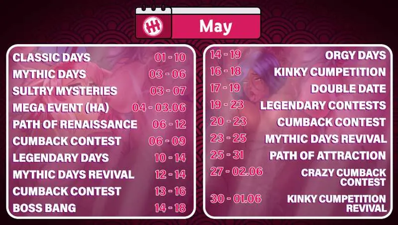 Events Calendar May 2024