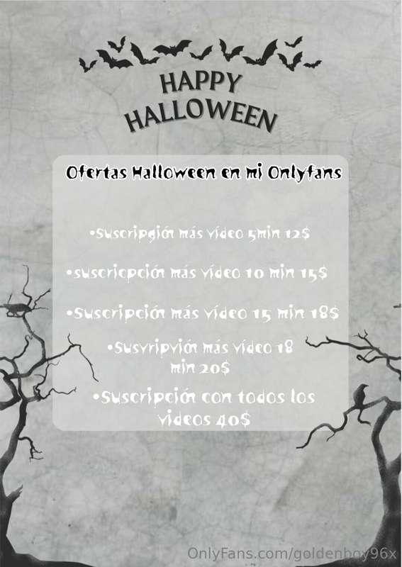 Feliz Halloween 🎃

Te dejo aquí el menú de las promociones p..