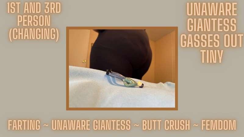 Giantess Vivienne comes inside after a long day of sweating ..