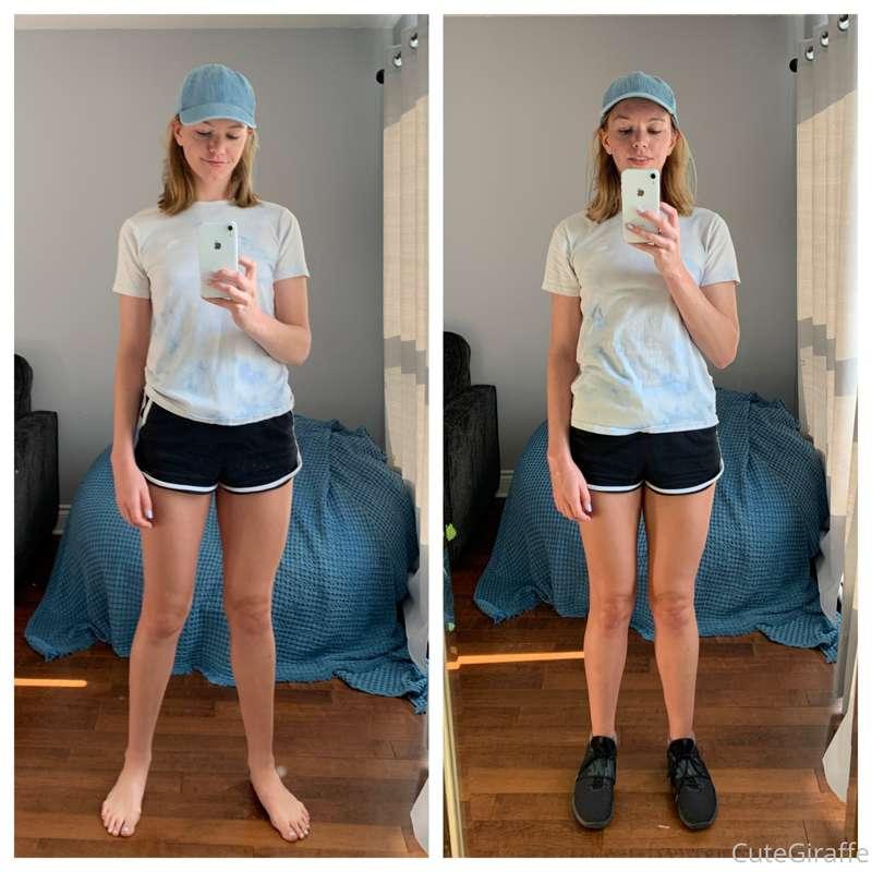Running day number 5 before and after 😁