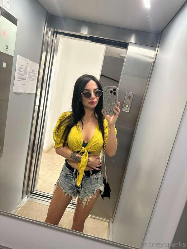 If you get into the elevator and see me, what will you do?😉