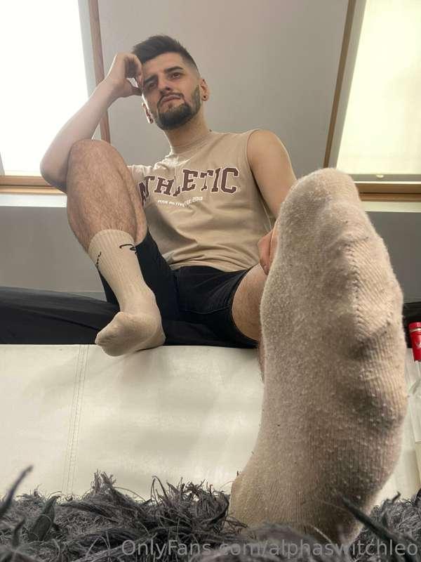 Get nice and weak down at my socks😈