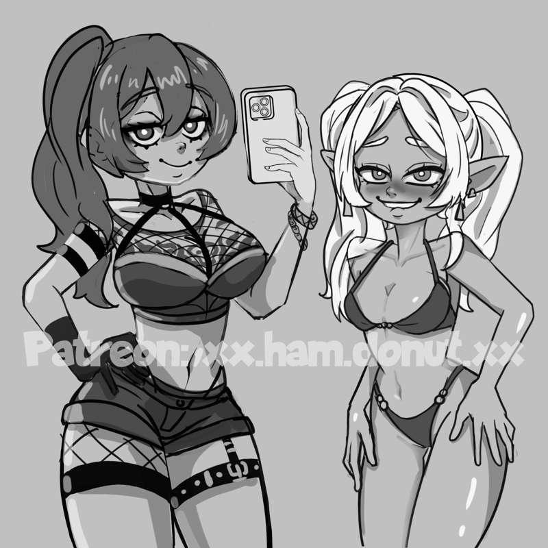 💚🤍Frieren and Übel Sketch