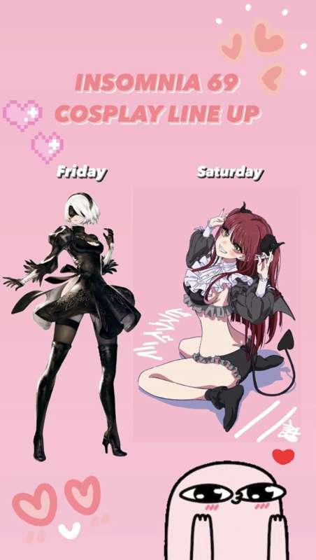 Insomnia 69 Birmingham cosplay line up ! 