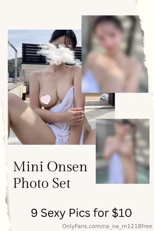 Today's content on my VIP page is my mini Onsen Photo Set♨️9..