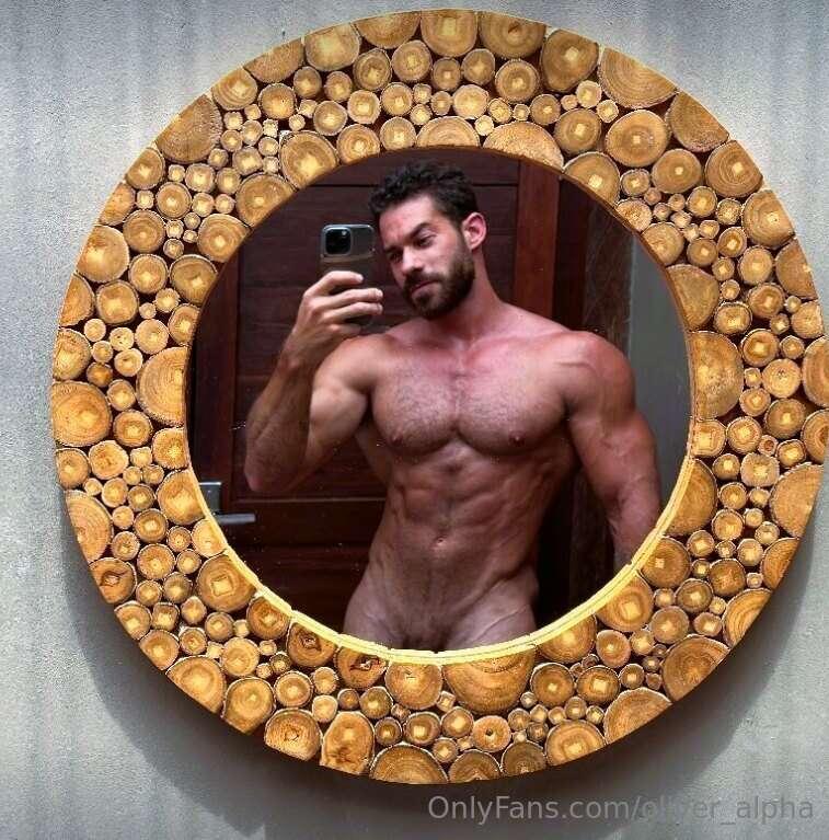 Snapped this in the round mirror fully naked, just teasing t..