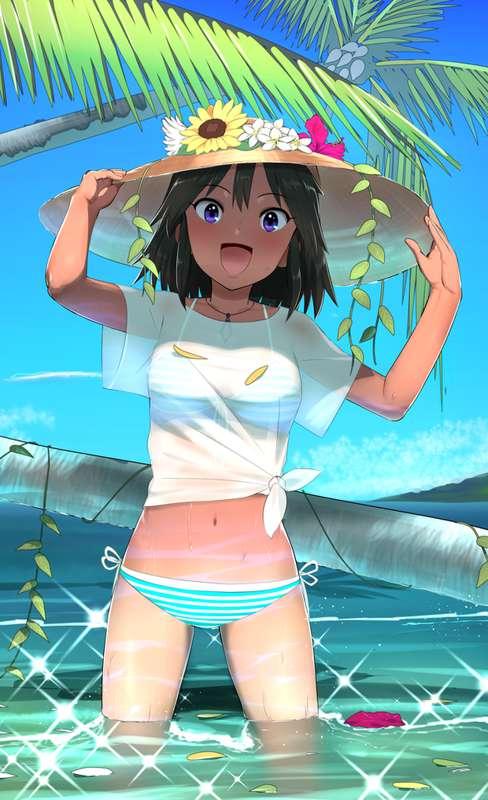Natalia and sea(PSD)