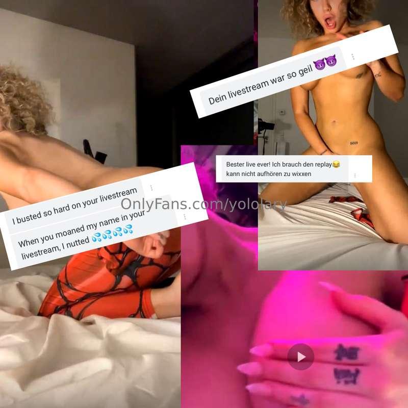 Don’t miss out on my daily livestreams 💦🔞🔞