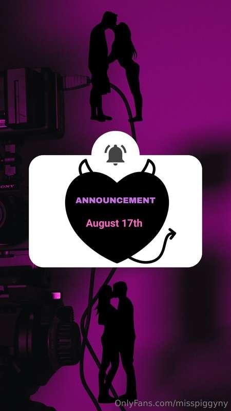 I have a big announcement coming soon 📣😈