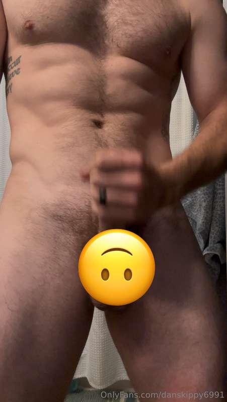 snuck away for a quick load with a big squirt 💦