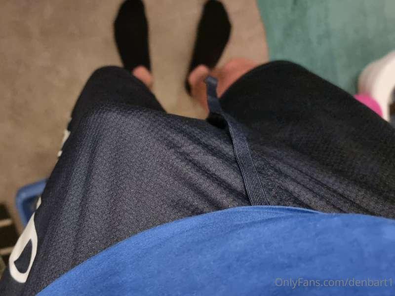 Maybe the boxer shorts are missing under the pants?