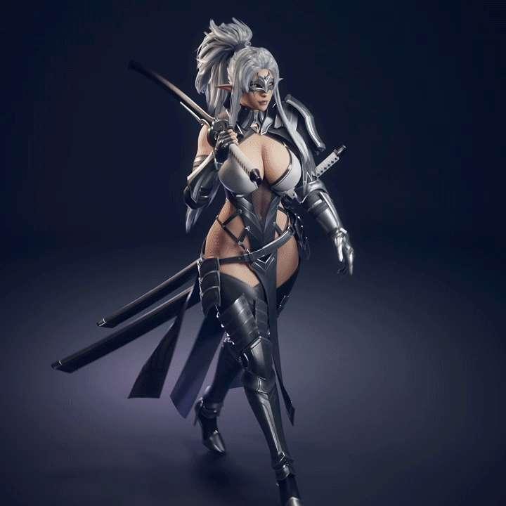Dark Elf Blader Walk Cycles