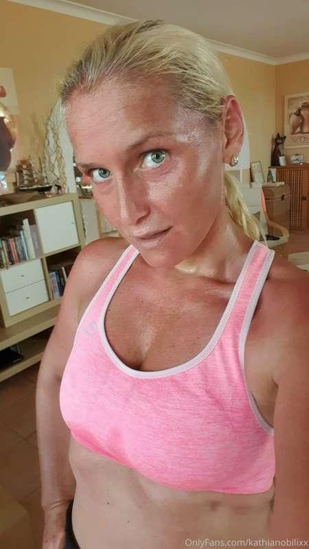 After the training...it was so warm for run today...but DO W..