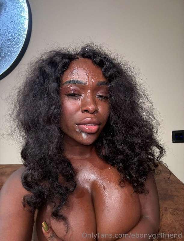 Do I look pretty even when my face is covered in cum baby ? ..