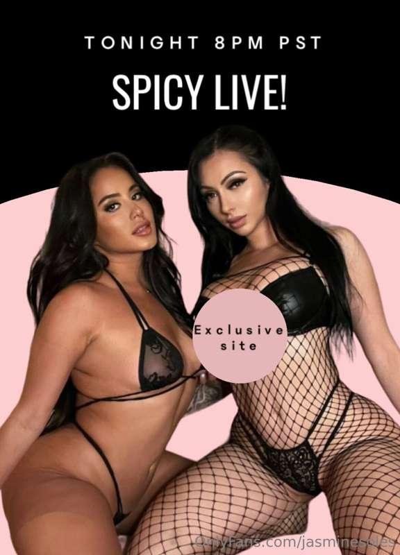LIVE TONIGHT PAPI 8PM PST 😈💦 Cum play with me and @jackie_lo..