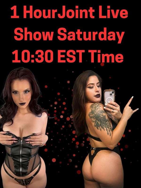 Me and @angel_0f_death will be doing a joint live show Satur..