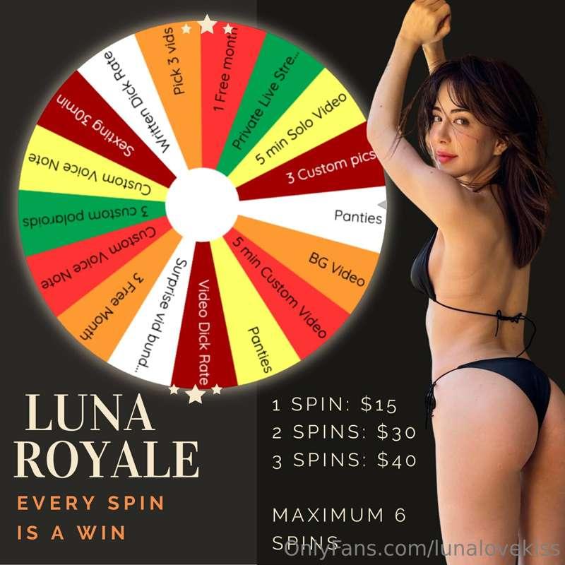 It's time to play LUNA ROYALE again!! 🃏🎲♥️♠️
Every spin is a..