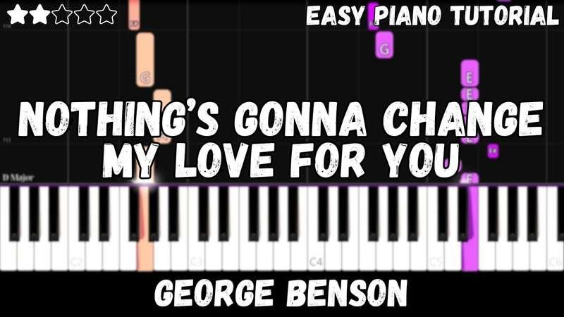 Easy MIDI - George Benson - Nothing's Gonna Change My Love For You (Atlantic Notes Arrangement + Tempo + Colors + Key)