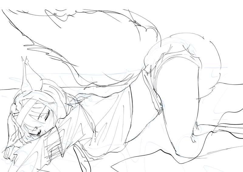 WIP Commission Izuna Hatsuse