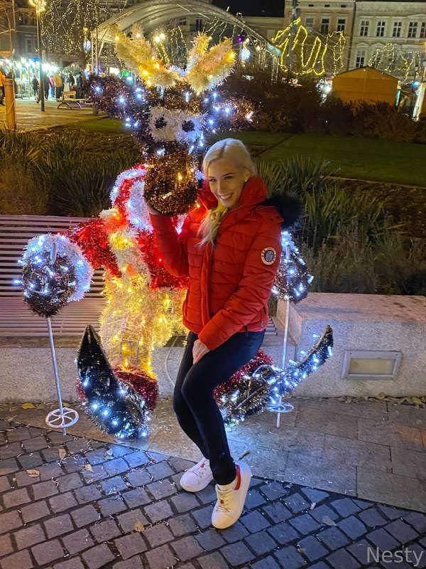 I sat on Rudolf's lap 🥰