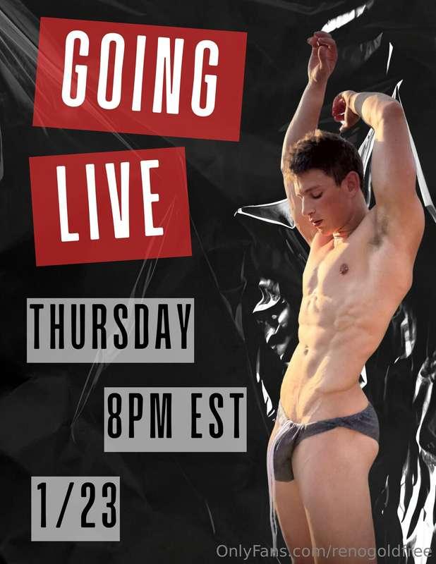 GOING LIVE on @renogold on Thursday! Make sure you’re subbed..