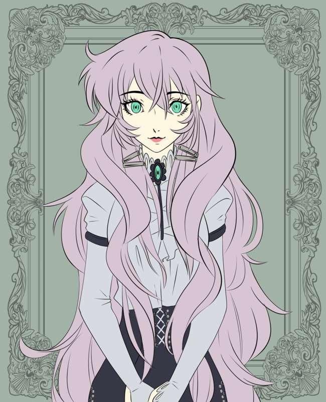 Cleo Hair Down - Flat Color