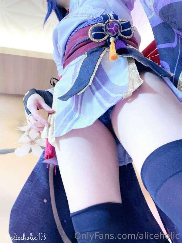 💜Genshin impact Raiden shougun cosplay pic