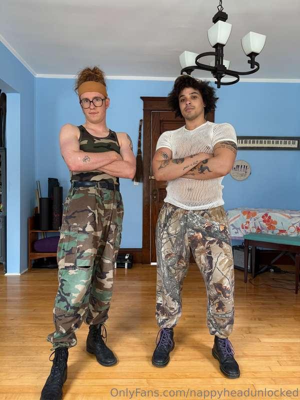 Some fun in camo with @gingerishbeing 