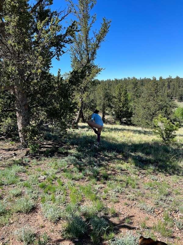 Just how to pee when you’re wearing yoga pants! 