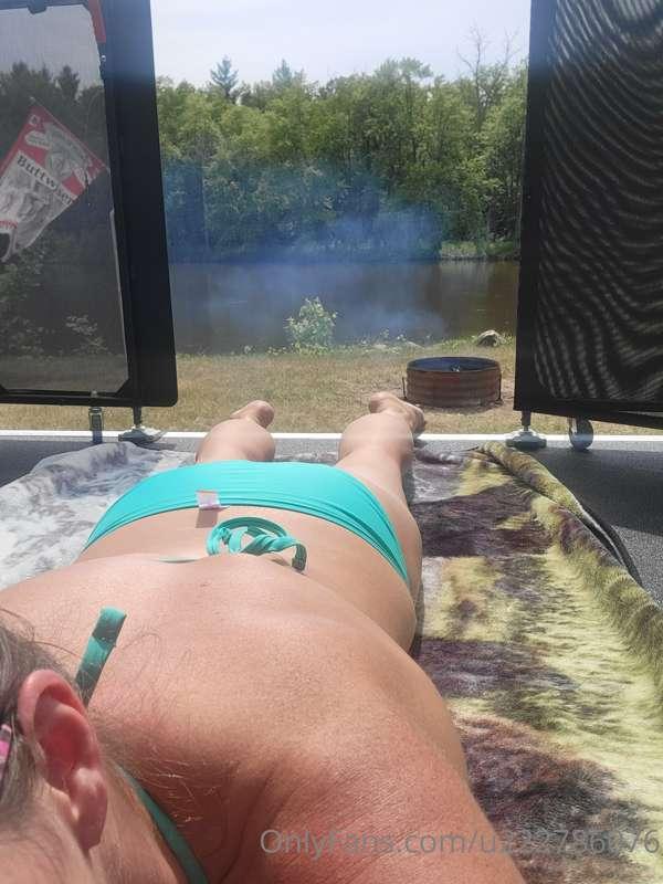 Sun tanning. Loving this weather