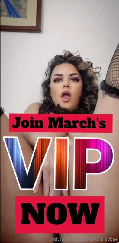 2 spots left in the first round for March's VIP! 💦If you are..