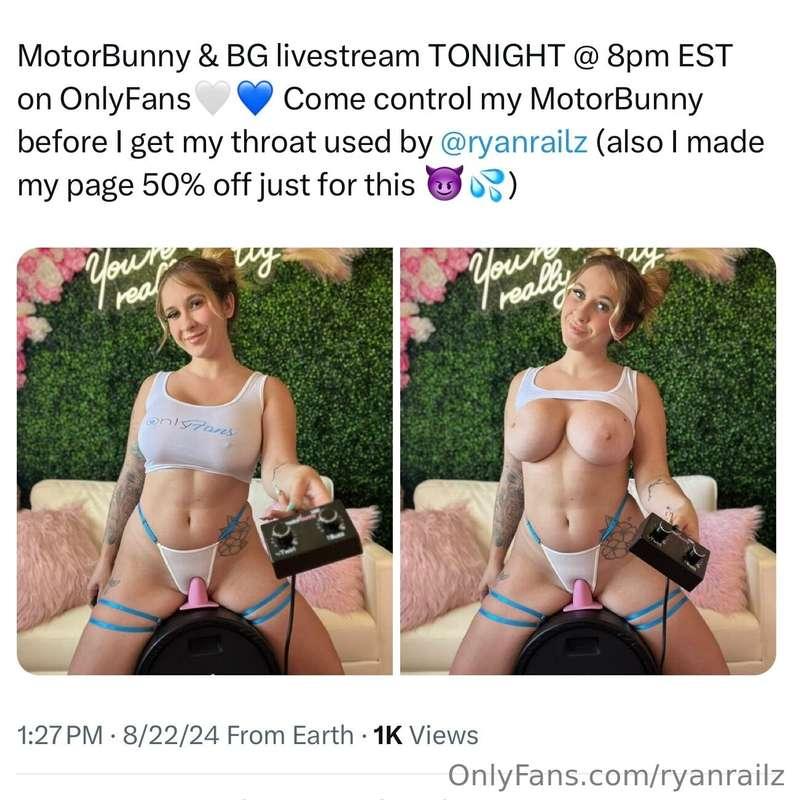 Going LIVE TONIGHT!!!! We will be on @samanthas_secretxo’s p..