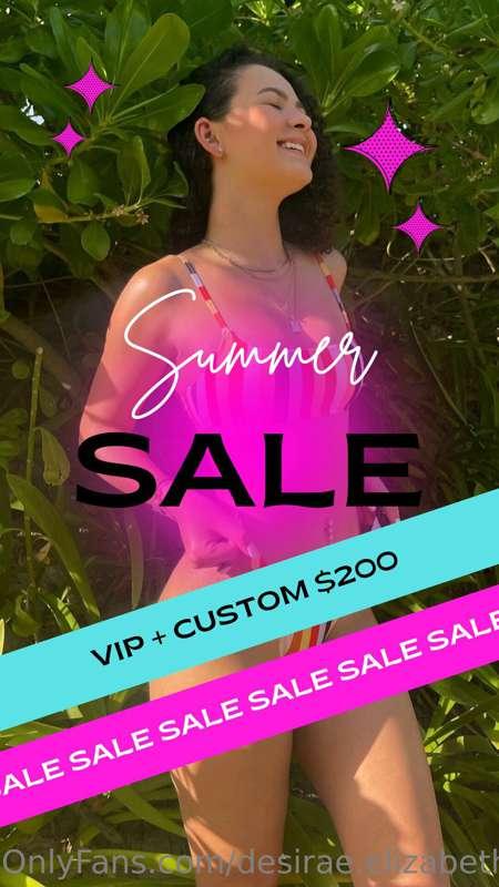 ✨ ***SUMMER SALE*** ✨
I’ve decided for the rest of the summe..