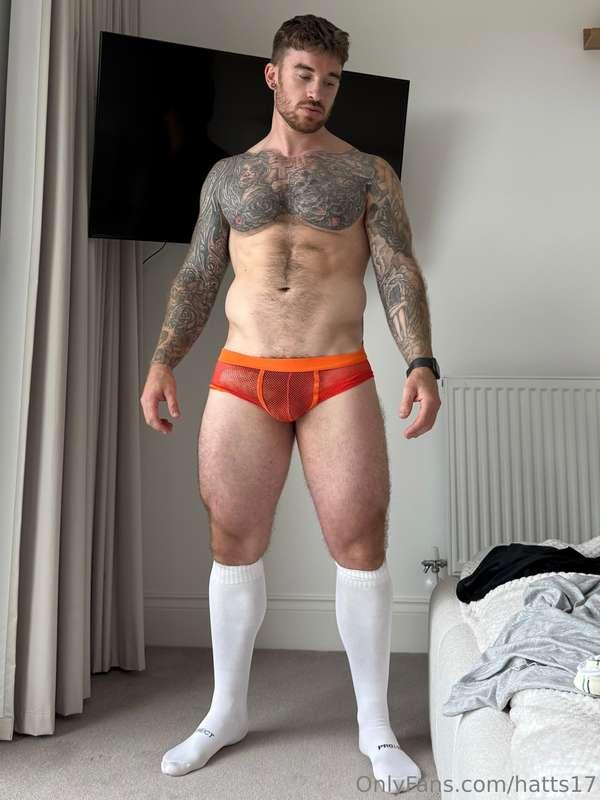 Mesh trunks and high socks 💥 who wants more from this shoot?..