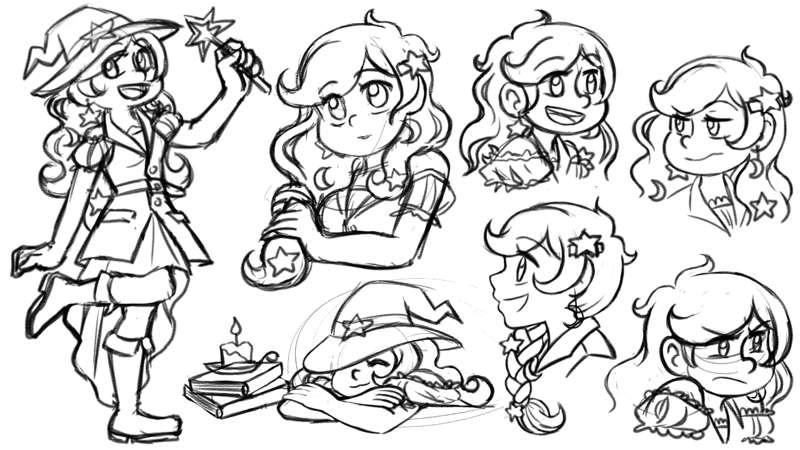 Zoey Final Sketches
