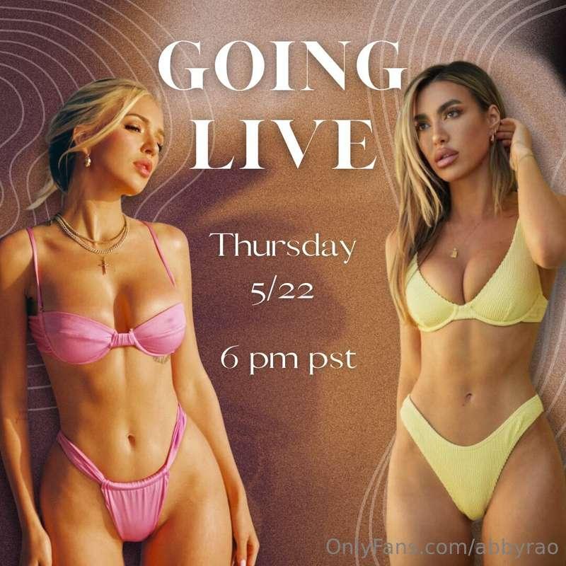 really exciting day today!!!!! first i’ll be having my live ..