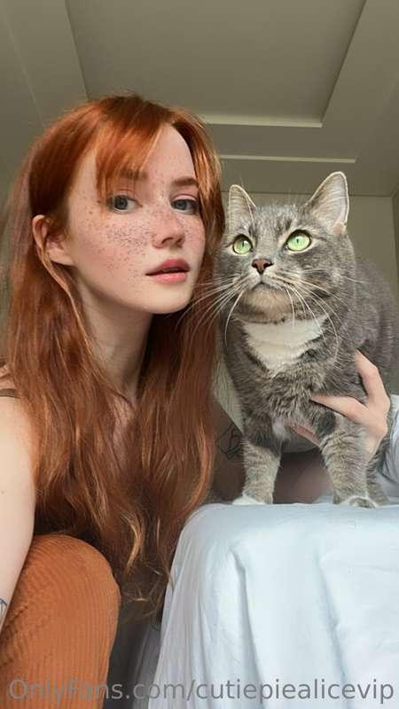 I remember that I didn't show you my kitty...
That's Sia, an..