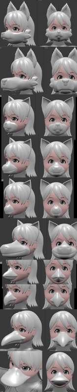 Animal faces/masks