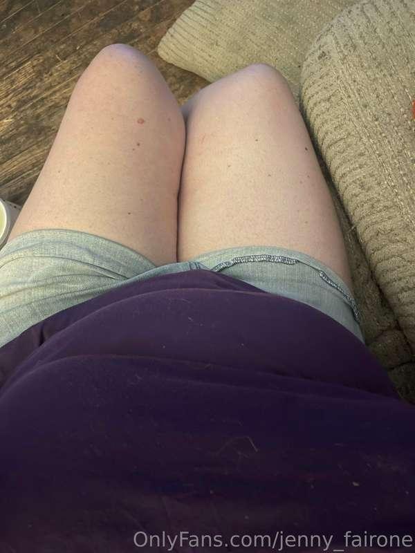 Showing plenty of leg today. Wanna help take the rest off to..