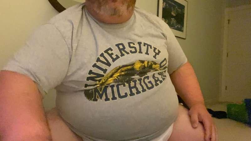 FatDad Busting out of Undies