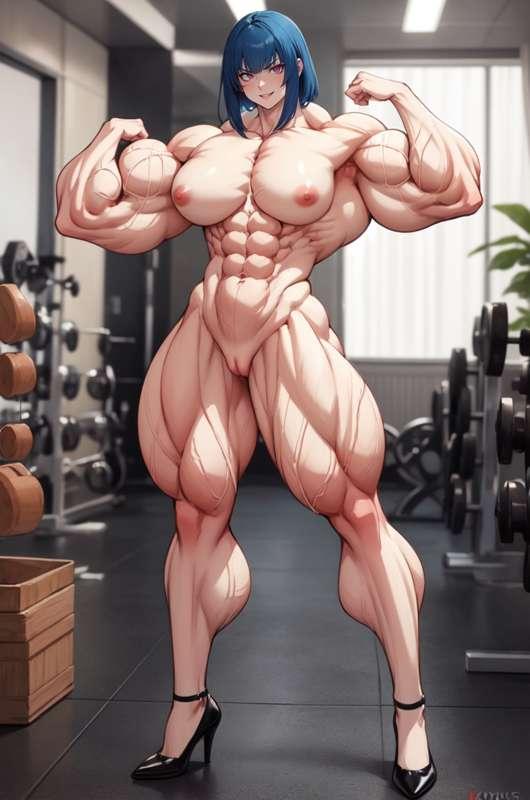 muscular big Girl 