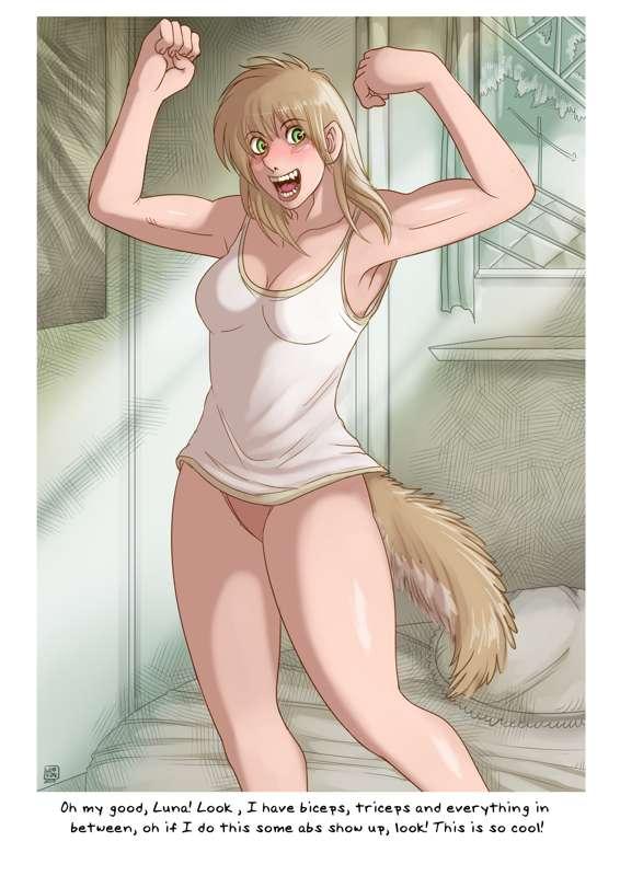 "Beta-Collie" story Illustration 1 (Chapter "Intimate Scents")
